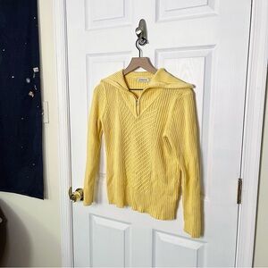 ✧･ﾟyellow country club knit sweater